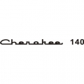 Piper Cherokee 140 Aircraft Decal,Sticker 1.25''high x 14.5''wide!